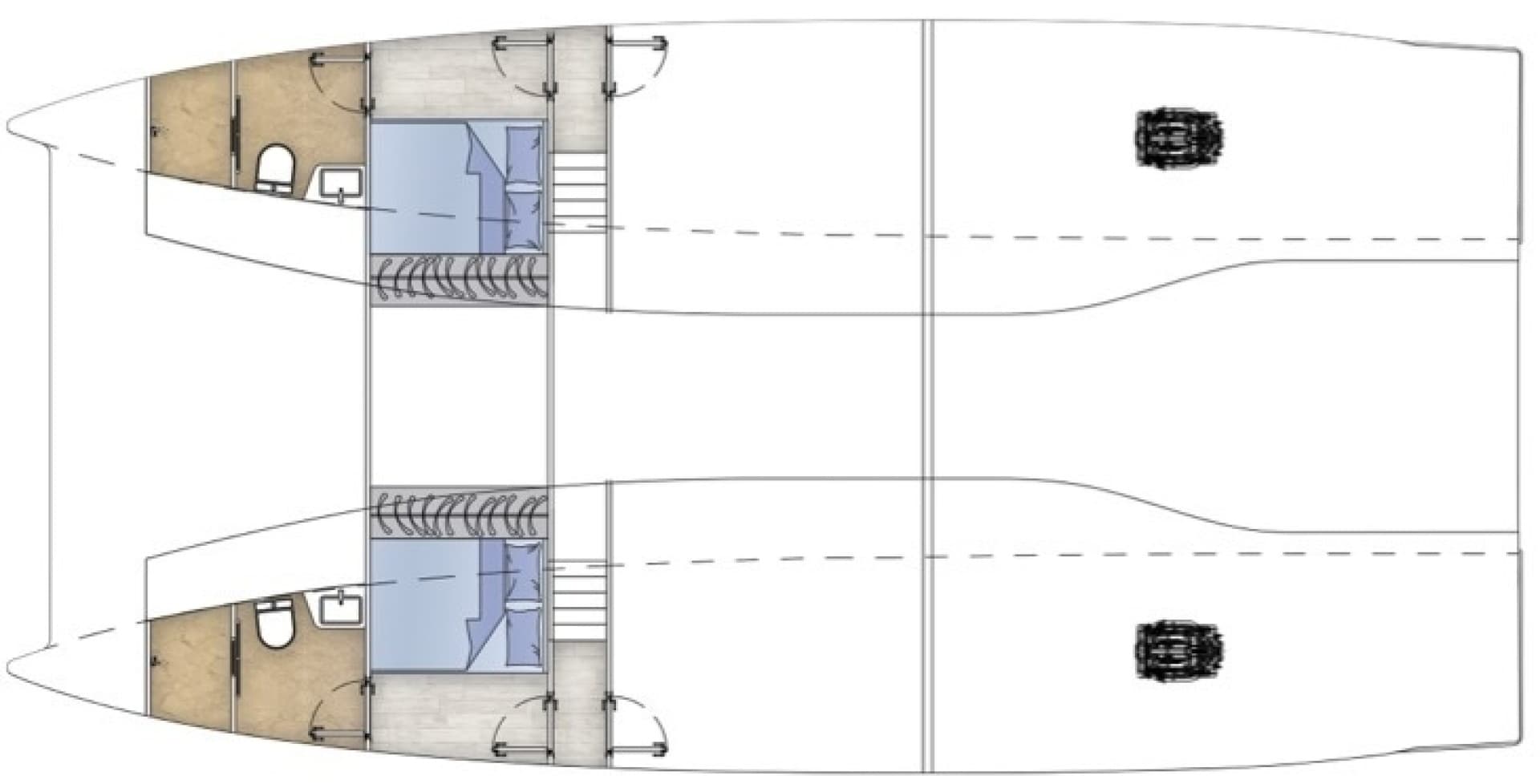 2027 Diamond Yachts P55 Power Catamaran photo 16