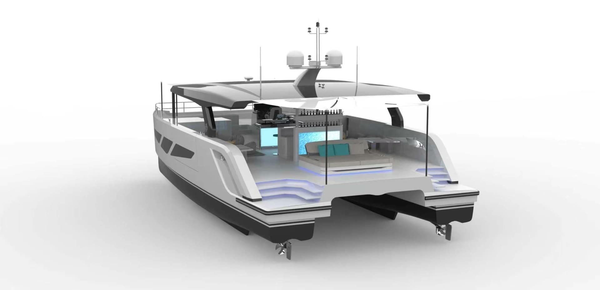 2027 Diamond Yachts P55 Power Catamaran photo 6