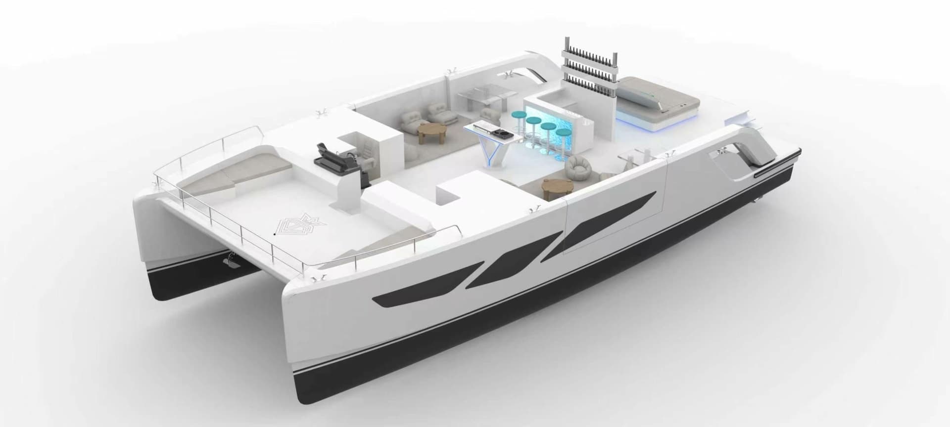 2027 Diamond Yachts P55 Power Catamaran photo 13